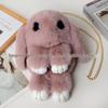 Women's Cute Plush Rabbit Crossbody and Backpack – Versatile and Stylish for Students and Kids