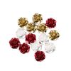 Vintage Colorful Rose Resin Accessories Flat Back Cabochon Flower Crafts for DIY Jewelry Making Accessories