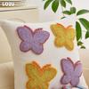 1PC LOZUJOJU Modern Cute Cartoon Design Plush Embroidered Pillowcase Children's Cushion Cover for Sofa Living Room Bedroom Home Decor