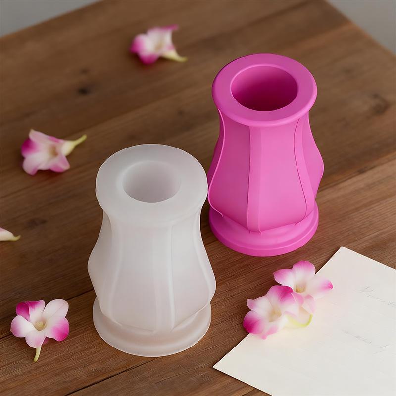 3D Modern Vase Silicone Mold DIY Flower Vase Molds Table Centerpiece Epoxy Plaster Concrete Flower Pot Mould Home Decoration