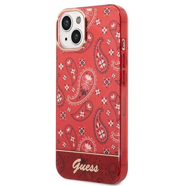 Guess Guhcp14Mhgbnhr Iphone 14 Plus / 15 Plus 6.7 Czerwony/Red Hardcase Bandana Paisley