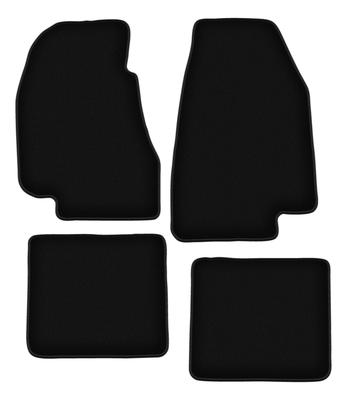 BASIC Black Velour Floor Mats For: FSO Warszawa 223 / 224 / M20 Sedan, Station Wagon (1960-1973)