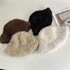 Women S Winter Thick Faux Lamb Wool Bucket Hat
