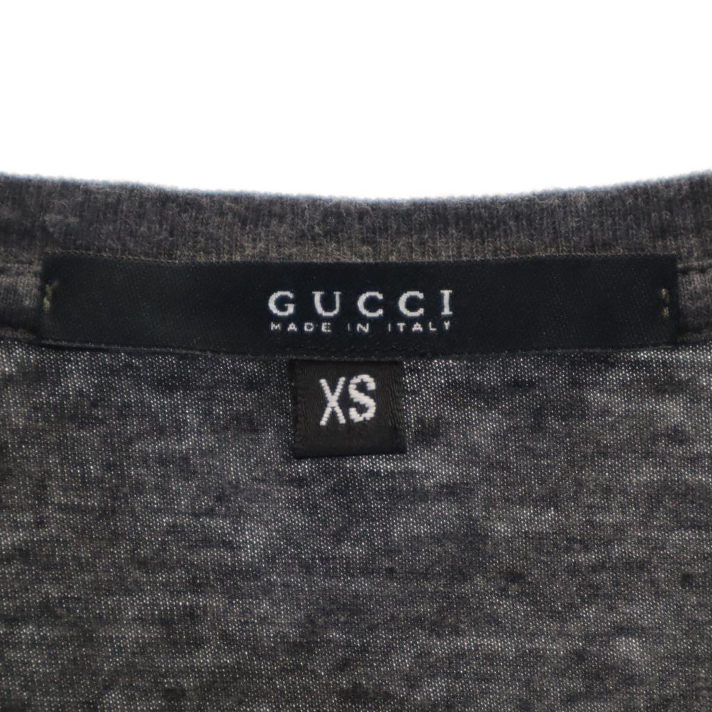 Gucci Made In Italy Short Sleeve T-shirt XS Charcoal Gray Poke T Men's Used
