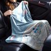 1pc Cinnamoroll Name Blanket Lightweight Flannel Throw for Sofa Bed Travel Camping Livingroom Office Couch Chair