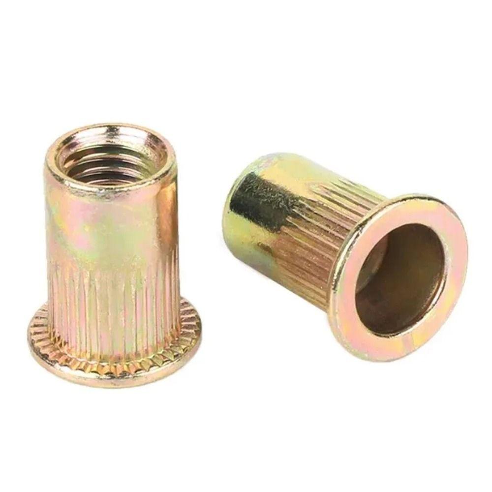 Flat Head Rivet Nut Zinc Plated Nutsert Cap M 3 - M 10 Threaded Rivet  For Screw Bolt