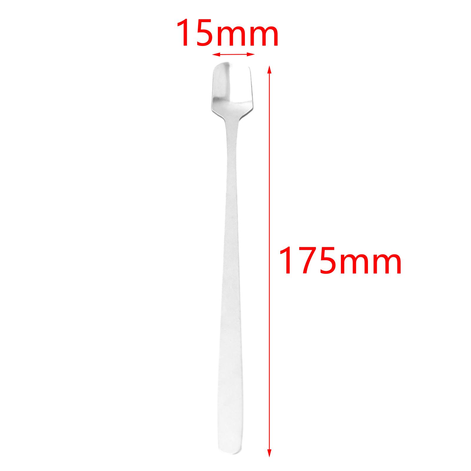 

Кофейная ложка Чайная ложка Мешалки для кофе Молоко Нержавеющая сталь Silver 17cm