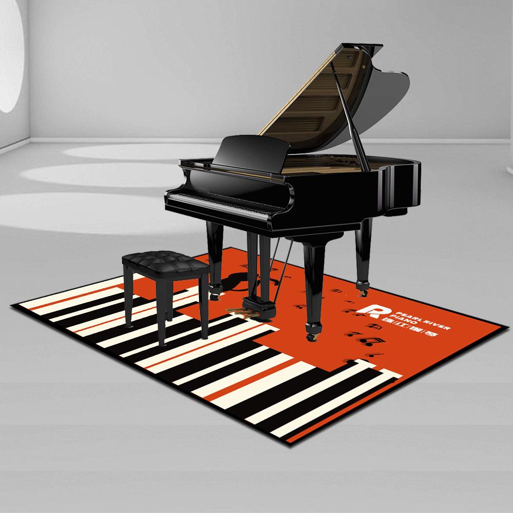 Square Piano Carpet Giveaway Floor Mat Musical Instrument Promotional Item Qin Shop Gift Company Quick Manufacturing