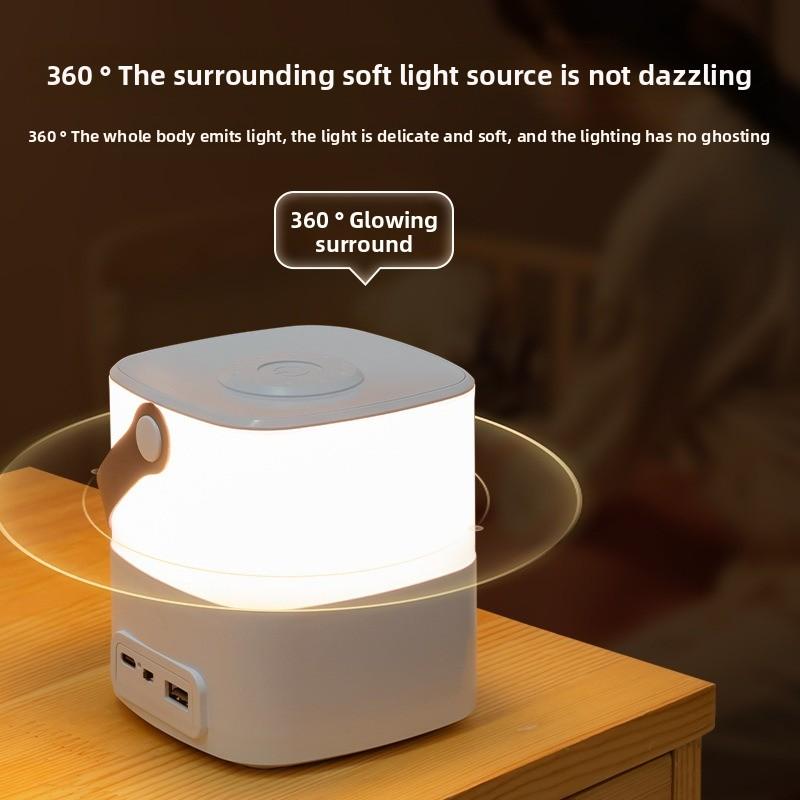 Rechargeable Touch LED Night Light Warm Soft Light Eye-Care Bedside Lamp for Bedroom Sleep Atmosphere Lighting
