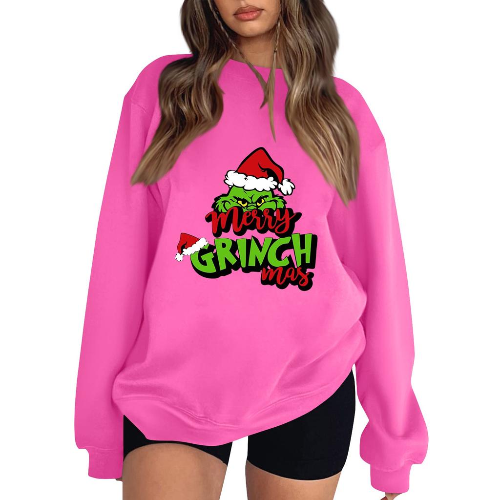 Women's Fashion Lightweight Long Sleeve Pullover Christmas Hoodie