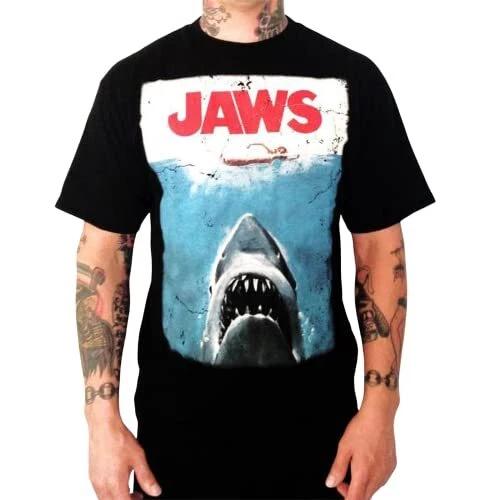 Universal Studios Jaws Men s T-Shirt - Official Distressed Movie Poster Tee 3XL