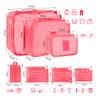 7/6pcs Travel Storage Bag Large Capacity Suitcase Storage Luggage Clothes Sorting Organizer Set Pouch Case Shoes Packing Cube