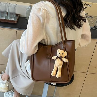 Premium Texture Versatile Commuter Bag Women's 2025 Spring New Large-capacity Simple Casual Shoulder Tote Bag Women