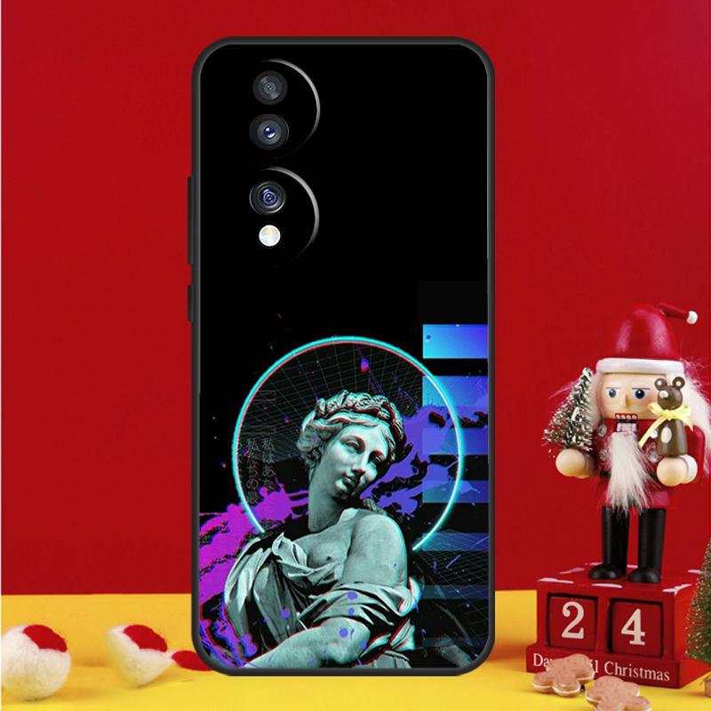 Greek God Statue Face Case For Honor Magic 8 5 6 7 Pro Honor Win RT 50 70 90 200 400 Lite X8c X9b X9c X9a X9d Cover