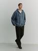 Dunst For Men Garment Dyed Zip-Up Hoodie_Unisex_Udts6A114_Navy