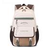 New Simple Letter Portable Travel Backpacks Large Capacity High Value Dirt-resistant Middle School Girls Schoolbag College Student Waterproof Book Bag