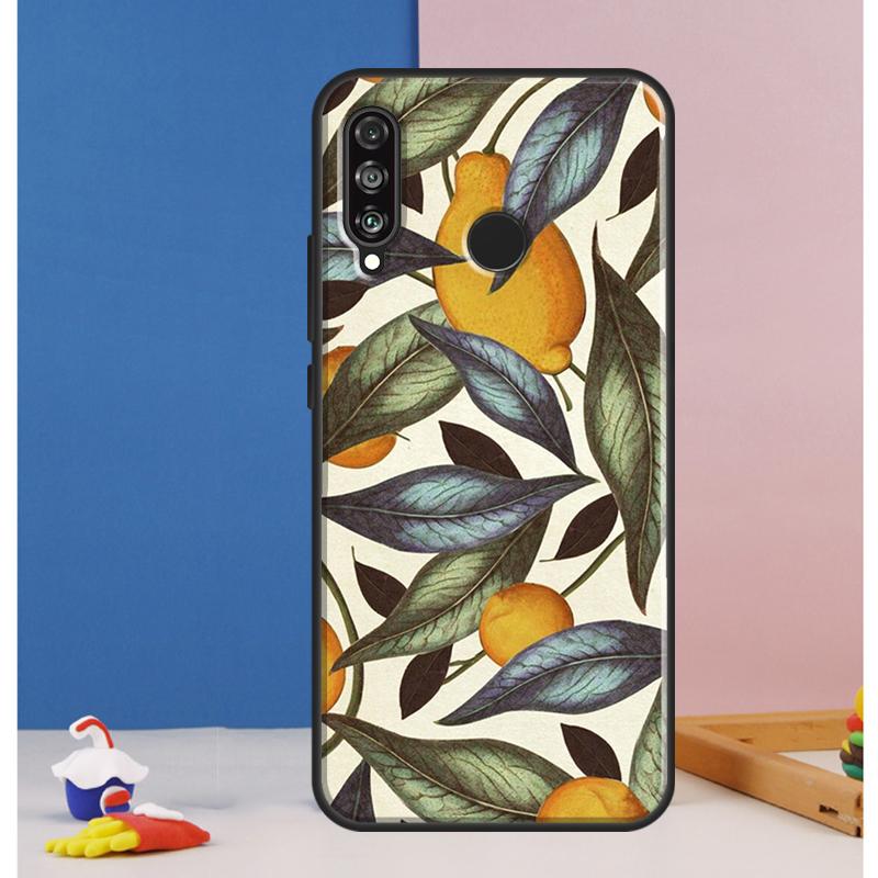 Sommer Zitrone und Blatt Für Huawei Nova Y90 Y70 Y60 Y72 Y61 Y91 12s 12i 11i 7i 8i 9 10 SE P60 Pro P30 P40 Lite Hülle