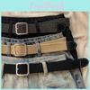 Versatile Canvas Waist Belt For Casual Wear In Black Khaki Coffee Grey Colors