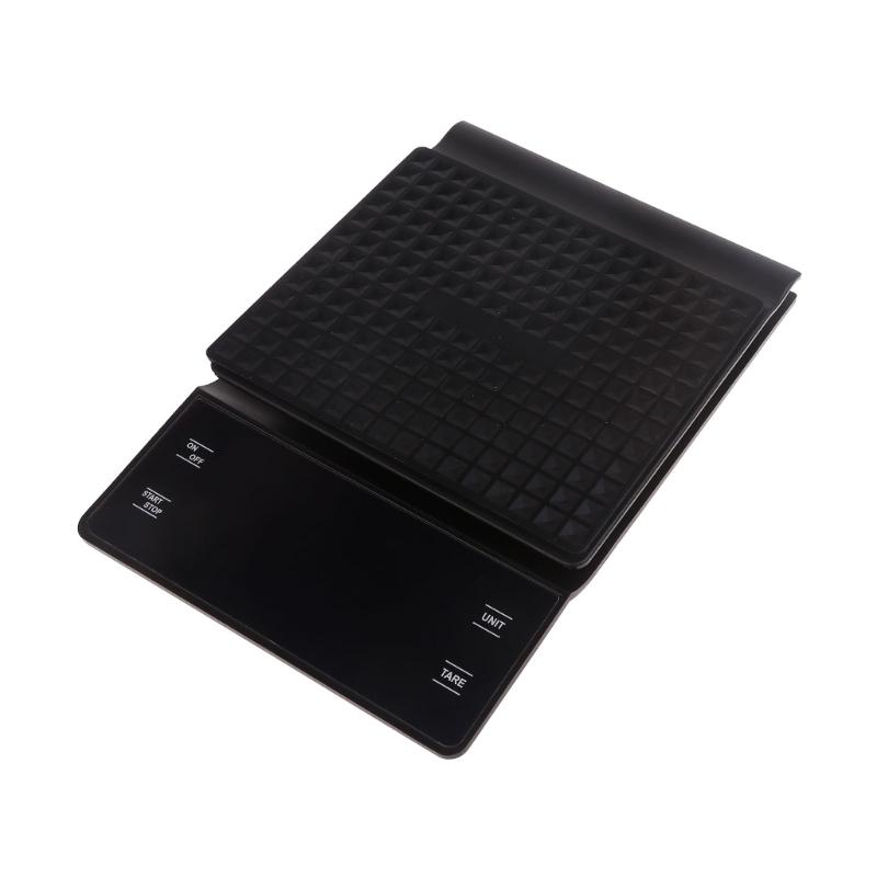 Espresso Coffee Kitchen Scale Mini Intelligent Timer USB Rechargeable Compatible for Home Professional Use 3kg Capacity