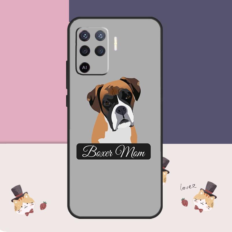 Boxer Dog Case For Oppo A76 A96 A16 A60 A98 A58 A78 A18 A38 A80 A40 A77 A57 A17 A74 A54 A94 A15 A5 Pro