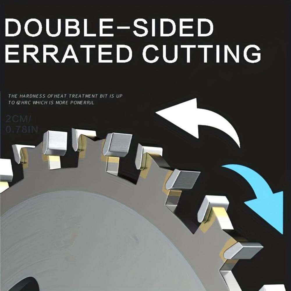 4" 110mmx20mm 40Z Doppelseitiges Legierungs-Kreissägeblatt Holzschneidscheibe Mehrzweck Holzbearbeitungs-Schneidscheibe für Winkelschleifer