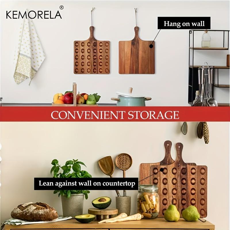 1 Stück Wendbare Holz-Eierplatte Eier-Kühlplatte Charcuterie-Brett Schneidebrett Käse-Servierplatte Für Heimküchenwerkzeug