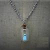 Spirits In A Bottle Pendant Necklace Halloween Adjustable Length Clavicular Chains Women Men Costume Accessory Jewelry