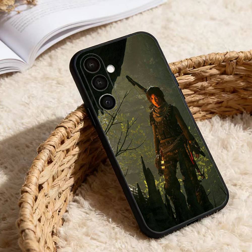 T-Tomb Hot R-Raider Lara Croft Phone Case For Samsung Galaxy A91,80,73,72 ,71,53,52,32 ,31,22,21s,20,Soft Black Case