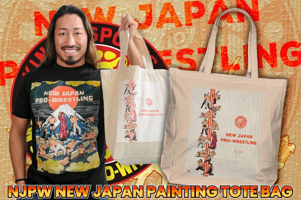 New Japan NEW JAPAN PAINTING Tote Bag and 7185063356 Pro-Wrestling (Red White)