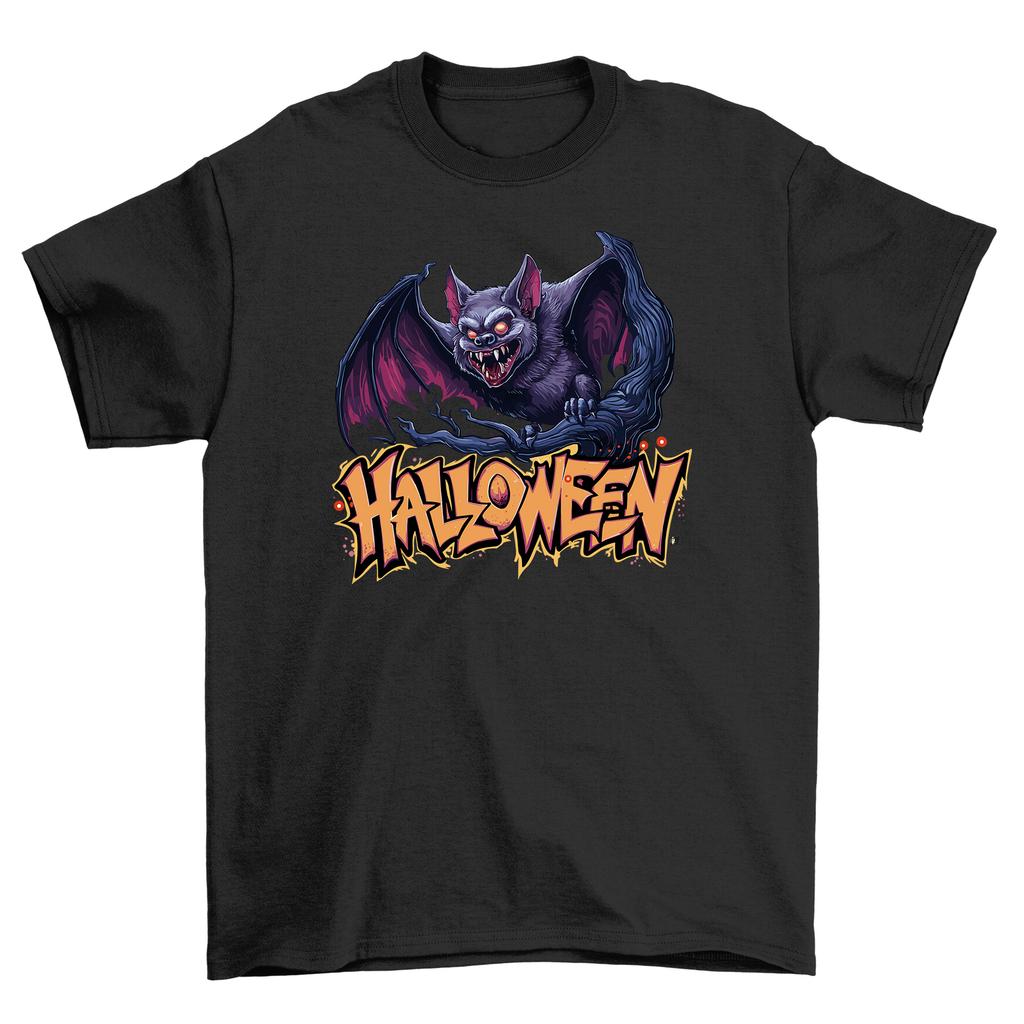 Halloween_201 Útok netopýrů Unisex tričko - Zábavné a strašidelně velkolepé! 100% bavlna, Jizva