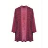 New Women's Elegant Shiny Mesh 3/4 Sleeve Open Cardigan, Fashion Casual Spring Summer Top for Women, European American Style