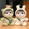 1pc 30 /40cm Kawaii Cat Plush Toys Lovely Cosplay Unicorn Dinosaur Rabbit Plushie Dolls Stuffed Soft Animal Pillow For Children