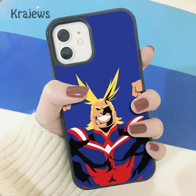 Krajews All Might Boku No Hero Academia Soft Phone Case Cover For iPhone 14 SE 6 7 8 Plus XR XS 11 12 13 Pro Max Galaxy S21 S22