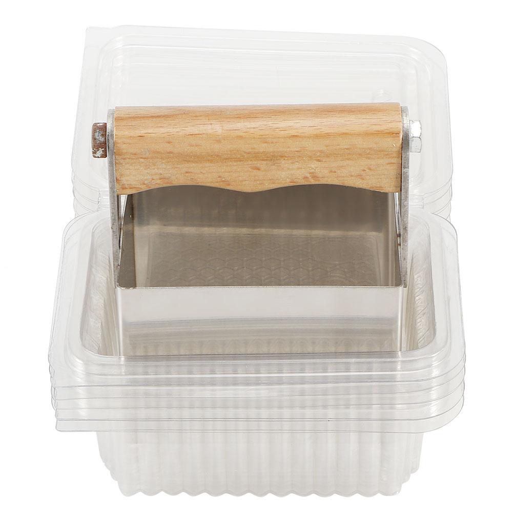 Stainless Steel Comb Honey Cutter Scraper with Plastic Box Cutting Tools Beekeeping Accessory