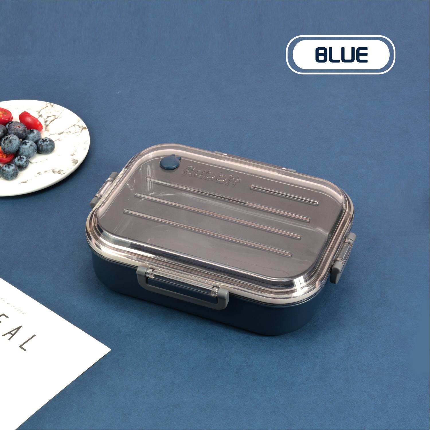 Isolierte Lunchbox Edelstahl Student Schule Box Mittagessen Geschirr Bento Lebensmittel Container Lagerung Frühstück Boxen Dropshipping gray