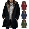 Women Winter Warm Fleece Jacket Sherpa Lined Hooded Coat Casual Long Full Zip Up Thicken with Pockets