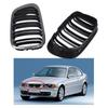 2Pcs Front Upper Chrome Frame Kidney Grilles Car Exterior Parts for BMW