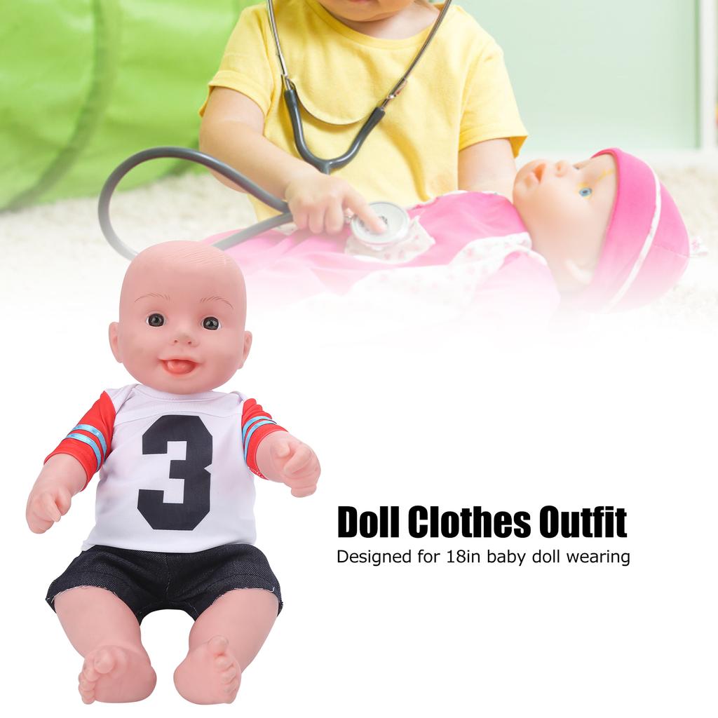 T-Shirt Baby Doll Clothes 18Inch Baby Doll Clothes Exercise Outfit Children Birthday Gift(QD18-048 )