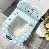 Cartoon Toilet Seat Protector With Backrest Non-Slip Waterproof Toilet Seat Cover Soft Reusable Toilet Seat Cushion Bathroom