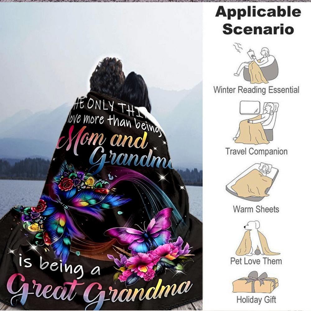 1pc Mother"s Day Gift Blanket - Perfect Gift for Birthdays, Christmas & Halloween- Soft, Warm & Versatile yy250909204