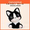 Cartoon Cat Plush Toy With Soft Short Pile For Kids And Collectors