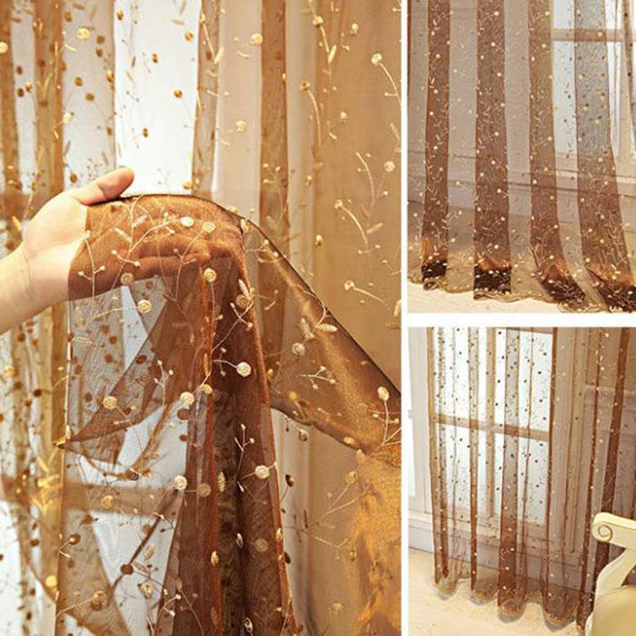 Paravan de fereastră de balcon Perdeau de fereastră Perdeau de fereastră brodat Tijă de perdea de dormitor