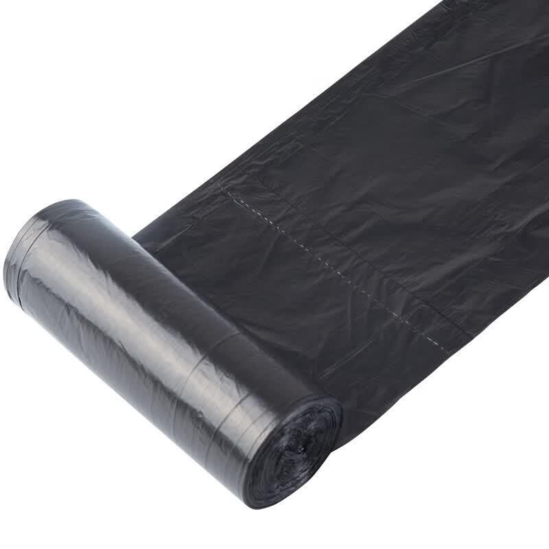 Deli 9588 Medium Black Flat-Bottom Garbage Bags