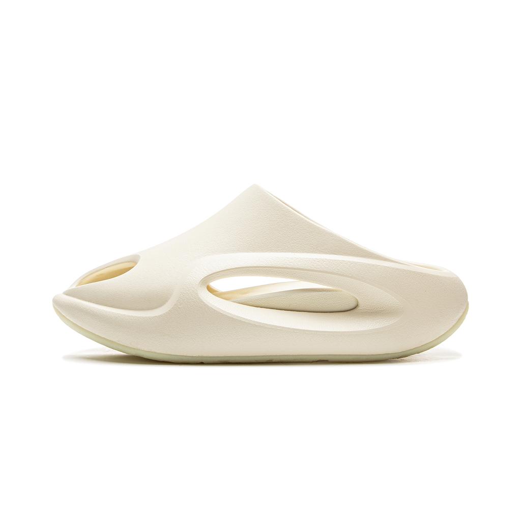 Li Ning Yun You Slay Druhá Generace Trendy Pohodlné Tiché Protiskluzové Nazouvací Sandály Unisex Obuv Off-White AZSV009-1