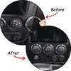 Chrome Alloy Car Air Condition Button Ring Cover Trim For Hummer H3 2005-2009