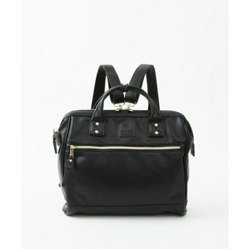 Three-use backpack runaway bag gold bag travel retro poor backpack women s bag чёрный