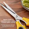 Stainless steel barbecue scissors for chicken cutlet and steak, kitchen multi-function food scissors