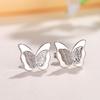 Sweet Teen Girl Butterfly Stud Earrings Graceful Accessories for Women Fashion Dainty Insect Jewelry for Daily Wearable