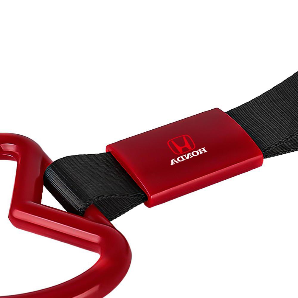 Pgnkd1 Car Tow Strap Tsurikawa Ring Heart JDM Train Bus Handle Hand Strap Styling For Honda Mugen Accord Civic Vezel City Jazz Insight