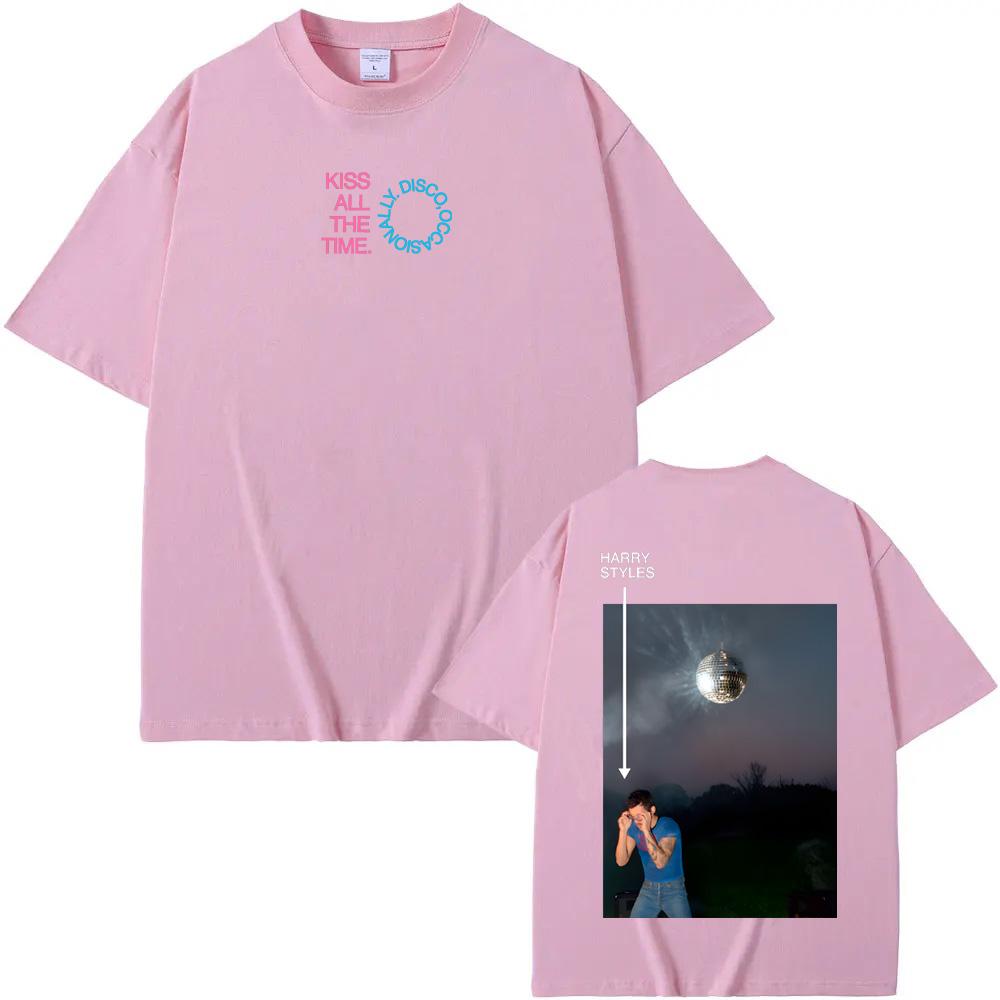 2026NEW Kiss All The Time T-shirt singer HarryStyle 100%Cotton ComfortableTEE Harajuku Casual High Quality Round Neck Soft Tees couple matching outfit